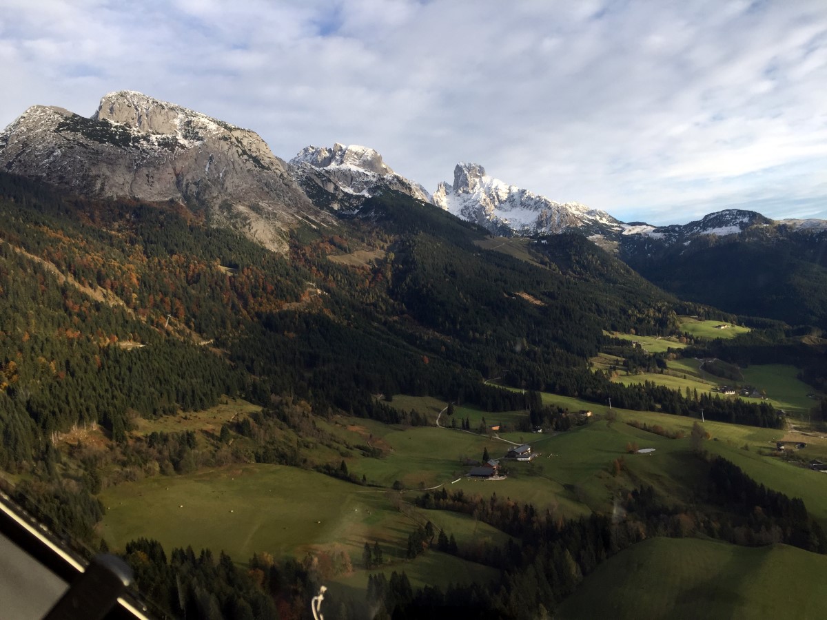 Hubschrauberflug zum Winterstellgut